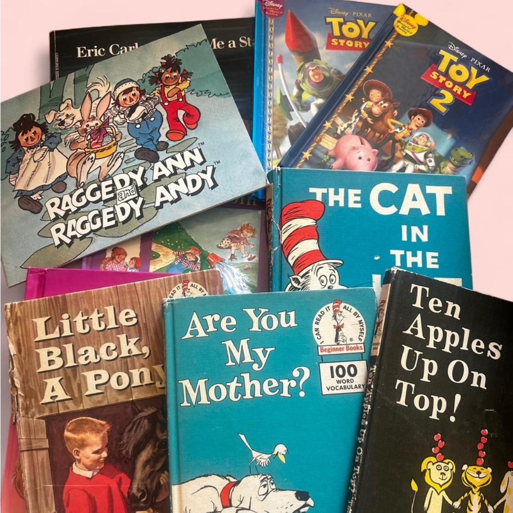 Classic Children's Book Set - Blue, Teal, Black Covers